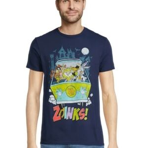 Warner Bros Men’s Scooby Doo and Looney Tunes Graphic Tee shirt